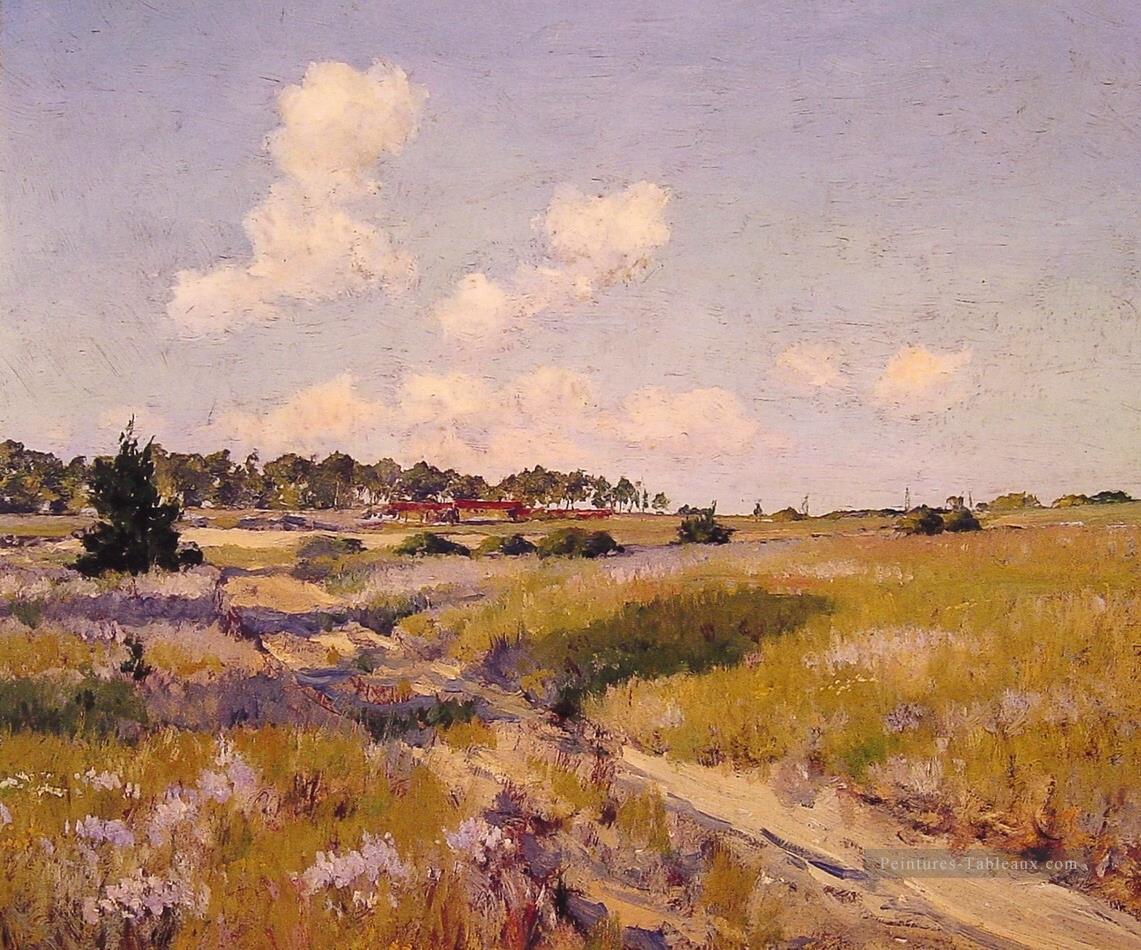 Après midi Ombres impressionnisme paysage William Merritt Chase Peintures à l'huile